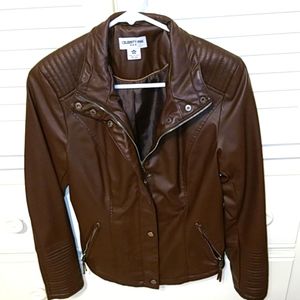 Faux leather jacket